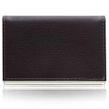 UPC 080303263364 product image for Aeropen Card Case ( Brown Leather / Metal ) Model No. CC-37BRN | upcitemdb.com