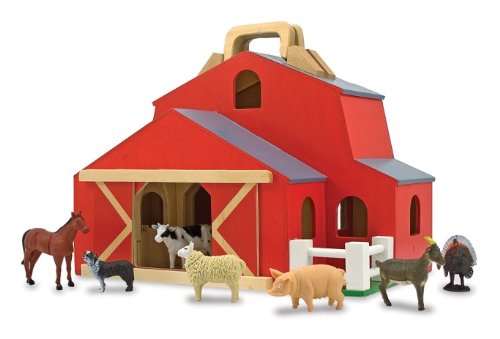 Childrens Toyshop  Toys : Folding Big Red Barn