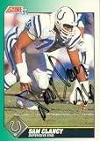 Sam Clancy Autographed/Hand Signed Football Card (Indianapolis Colts) 1991 Score #262