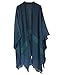 Irish Lambswool Ruana Long Shawl Wrap Multiple Colors