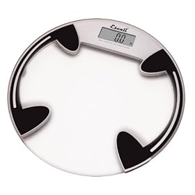 Escali B180RS Glass Platform Bathroom Scale, Silver Gray
