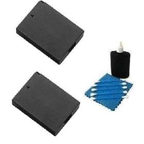 SAVEoN Replacement Extended Long Life 2pack Canon LP-E10 Batteries for Canon EOS Rebel T3 Digital SLR Camera + Camera Cleaning Kit