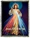 Jesus Lord Devine Mercy Cotton Throw Blanket