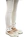 Zhuannian Little Girls Bowknot Lace Leggings (4-5T, Beige 1154)