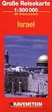 Israel Road Map with Index 1:350,000 (Ravenstein International Maps)
