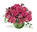 Alstroemeria and Rose Flowers Bouquet Hot Pink with Limes