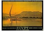 Spend This Winter in Egypt, Egypt Art Poster Print by M. Tamplough, 24x18
