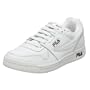 Fila Women's Classic Tennis Vintage Tennis Shoe,Wht/Wht/E Nv-Di,8.5 M