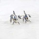 Sterling Silver Sea Turtle Post Earrings