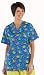 Peaches Uniforms - Peaches Uniform Peaches V-Neck Tunic Tops - Extra Small, Bahari Cobalt - Model 4144BHRCXS