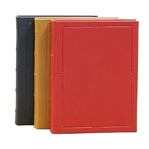 9 Inch Large Hardcover Writing Journal, Genuine Calfskin Leather, Lined Pages, 7" x 9-1/4"