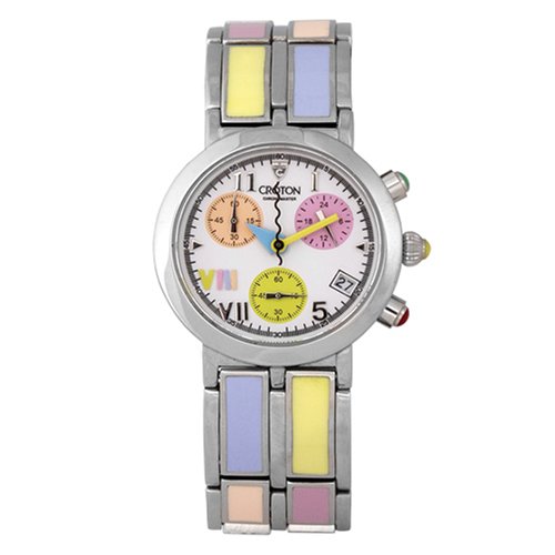 Croton Mens CC311068KSDW Silver-Tone Pastel Watch