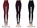Anmengte Winter Womens Black Warm Velet Stretchy High Waist Elastics Leggings (FBA)