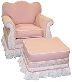 Angel Song Pink Taffy Empire Adult Gliding Ottoman