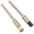 2 Hog Stiff Hair End Brushes Jewelers Rotary Tool 1/8"