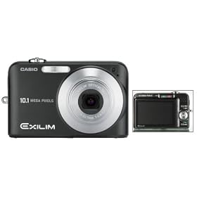 Casio Exilim EX-Z1080 10MP Digital Camera with 3x Anti-Shake Optical Zoom (Black) by Casio