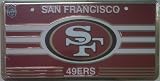 San Francisco 49ers License Plate w/ NFL Game Day Logo