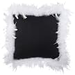 Xhilaration® Marabou Pillow - Black (16")