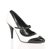 4 Inch Sexy High Heeled Shoe Ladies Dress Shoes Single Sole Shoes Spectator Mary Jane Pump... by Unknown