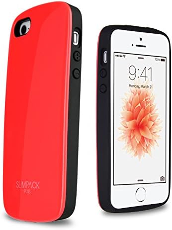 iPhone 5 / 5S Case, SlimPack® Hard Case Cover [Easy Card Slot ] [Heavy Duty Dual Layer] Premium Two-Layer Slim Protective Case for Apple iPhone 5/ 5S - Red