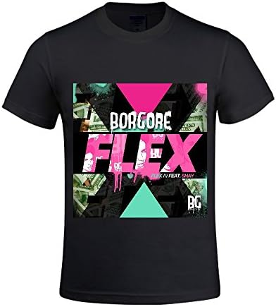 Bow Wow Borgore Flex Men T Shirts Round Neck Customized Black