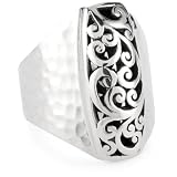 LOIS HILL Cage Tapered Rectangle Band Ring