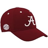 NCAA Top of the World Alabama Crimson Tide Crimson Triple Conference Adjustable Hat