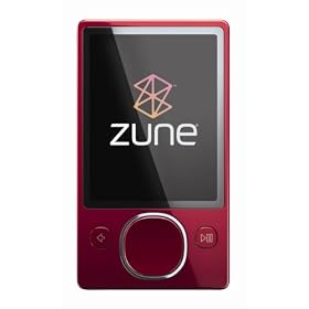 Zune 120 GB Video MP3 Player (Red) by