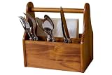 HDS Trading Pine Flatware Caddy - HDS Trading FC01133