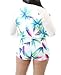 Lovaru Women's Hawaii Coconut Printing 2 Piece Jacket Suit