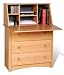 Sonoma Secretary Desk in Maple Finish By Prepac Furniture