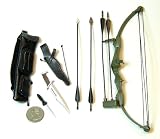 EU Gun_Bow #2 RAMBO STALLONE Hoyt Archery Bow Arrow Knife GREEN 1:6 SCALE MODEL FOR 12" ACTION FIGURE ACCESSORIES (Original from JoyUnited @ Amazon)IMAGE