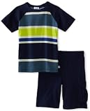 Splendid Littles Boys 2-7 Block Stripe Crew Neck Shirt And Short