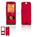 Sony Ericsson W350 Cell Phone Red Rubber Feel Protective Case Faceplate Cover
