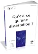 Qu'est-ce qu'une dissertation ?