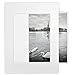 Golden State Art, Pack of 25 Self-Assemble Cardboard Paper Frames, 11x14 Slip in Mats for 8x10 Photo, Includes Clear Bags (White)