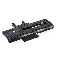 Quenox/Fotomate LP-01 Makro/Stereo-Einstellschlitten (Makroschlitten, Kameraschlitten, Fotoschlitten, Makroschiene) - Verstellweg 10cm