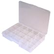 Storage Box 20 Compartment Clear Craft Organizer Tray Impact Resistant