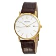 Bulova Men's 97B100 Strap White Dial Watch by Bulova