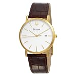 Bulova Men's 97B100 Strap White Dial Watch by Bulova
