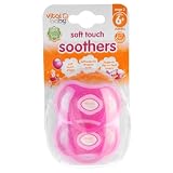 from Vital Baby Vital Baby Soft Touch Soothers for 6 Months and Above (Pink, 2 Pieces) (Model 442205)