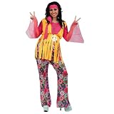 Kostüm Hippie Girl Flower Power (Damenkostüm)