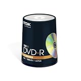 100 x DVD-R - 4.7 GB 16x - Spindel - Speichermedium