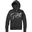 Fox Racing Top Rider Sherpa Lined Girls Hoody Zip Casual Wear Sweatshirt - Charcoal Heather