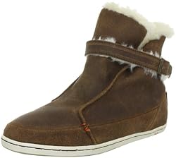 Hub Air-Booty HB-058-WS03-21, Damen Fashion Halbstiefel & Stiefeletten, Braun (brown/wht), EU 39