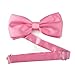 TopTie Mens Pretied Satin Tuxedo Pink Bowtie Bow Tie, Breast Cancer Awareness Color