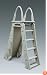 Confer Plastics A-Frame 7200 Above Ground Adjustable Pool Roll-Guard Safety Ladder