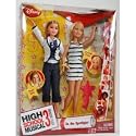 HIGH SCHOOL MUSICAL - RARE TIARA GOLD AND SHARPAY DOLL SET