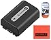 Replacement NP-FH50 Battery For Sony Alpha DSLRA230 DSLRA290 DSLRA330 DSLRA380 DSLRA390 Digital Camera + LCD Screen Protectors + MicroFiber Cleaning Cloth