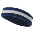 Terry Stripe Headband-Royal White W15S28C